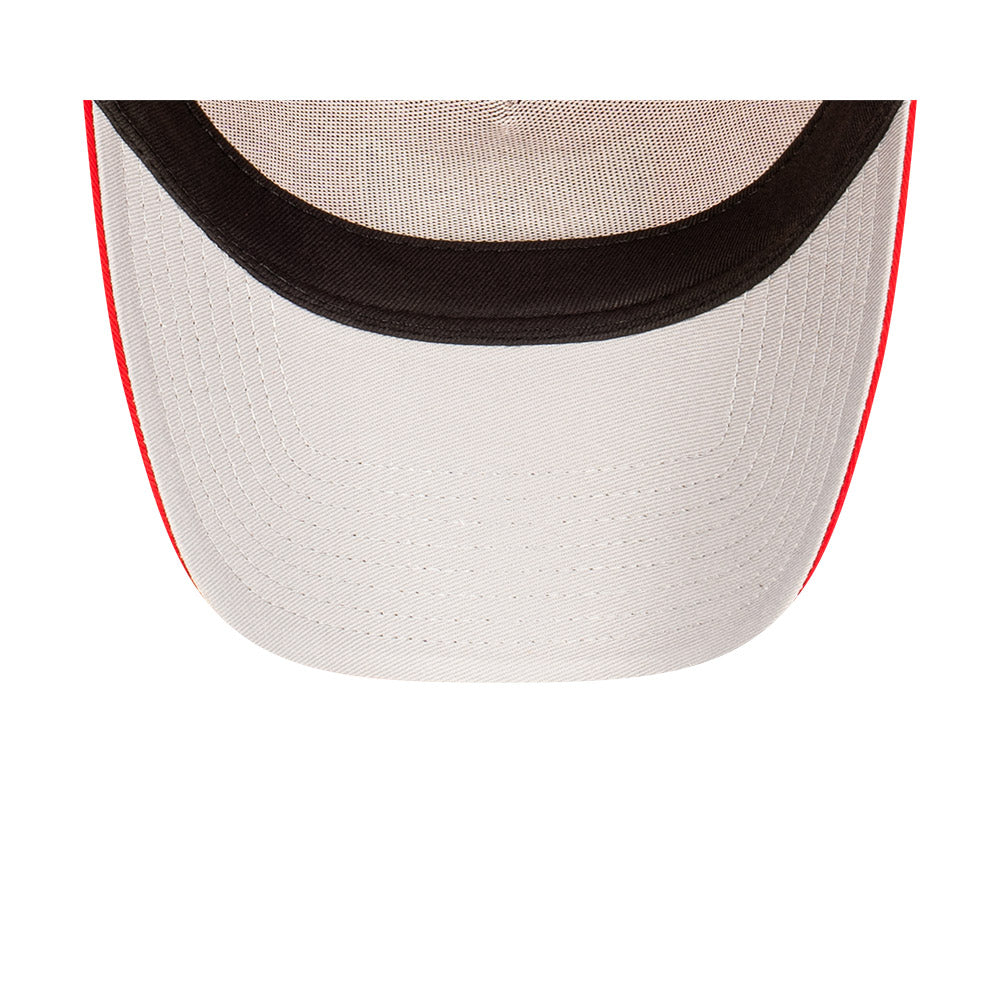 Brooklyn Nets Hat - Scarlet Stone 9Forty A-Frame Snapback - New Era